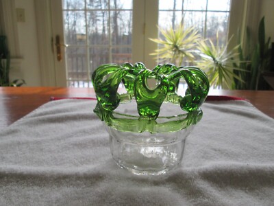 Antique Blown Glass Victorian Bridal Basket