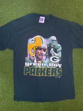 2001 Green Bay Packers - Brett Favre - Vintage NFL Player Tee Shirt Large 
