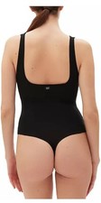 Gap GapBody Women's Logo Comfort Thong Bodysuit True Black Size Medium