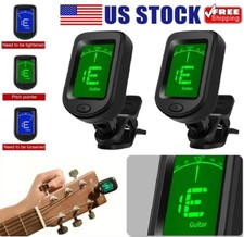 LCD Clip On Chromatic Acoustic Electric Guitar Bass Ukulele Banjo Violin Tuner