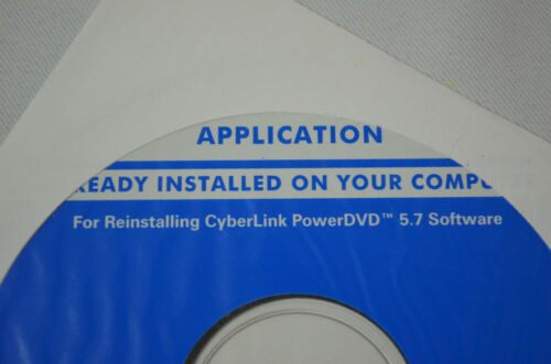 OEM Original Dell CyberLink PowerDVD 5.7 Reinstallation Software w/key TH581 - Picture 2 of 7