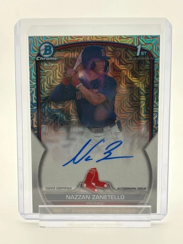 2023 Bowman Draft Nazzan Zanetello HTA Choice Refractor Auto /150 No. CDA-NZ