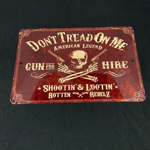 don't tread on me insegna vintage alluminio alta qualità america man cave sign - Foto 4 di 5