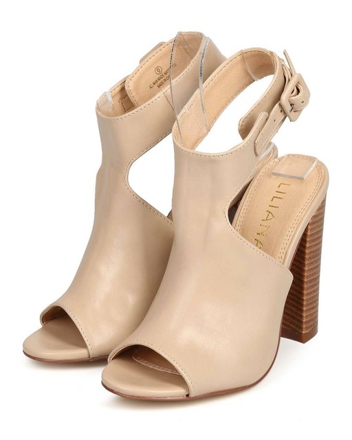block heels with ankle strap closed toe