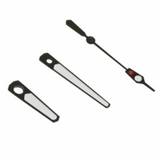 MM300 MARINE MASTER WATCH MOD HANDS FOR SEIKO SKX SRP 7S26 NH35 NH36 BLACK W/RED