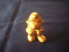 Der goldene Schulranzen-Schlumpf * Schleich (S) * (C) 1980 PEYO 5 cm selten rar