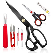 Fabric Scissors Tailor Sewing Shears, 9Inch Heavy Duty Scissors for Cutting F...