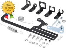304147 EZ-EFI Cable Mount Kit Carburetor Throttle Cable Mount Bracket Steel Blac