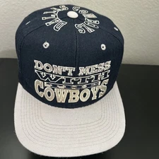 VTG 90s Dallas Cowboys Drew Pearson Companies NFL Snapback Hat Rare Wool Korea