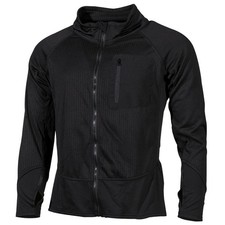 Max Outdoors Thermal Mid Base Layer Fleece Jacket Liner Black Soft Shell Top