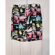 American Eagle Men's Tropical Swimming Board Shorts Swim Trunks S