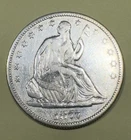 1877-S Seated Liberty Half Dollar VF+ Lightly Cleaned