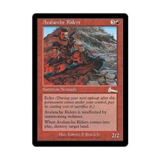 WotC MtG Urza's Legacy Avalanche Riders (U) (Foil) VG