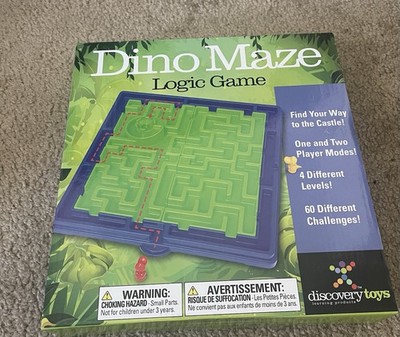 Discovery Toys Dino Maze Logic Game 4 Levels 60 Challenges Complete Set