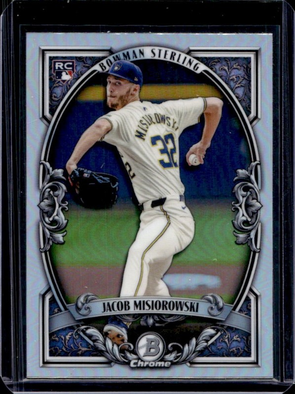2026 Bowman Jacob Misiorowski Sterling Chrome RC Rookie #BST-13 Brewers