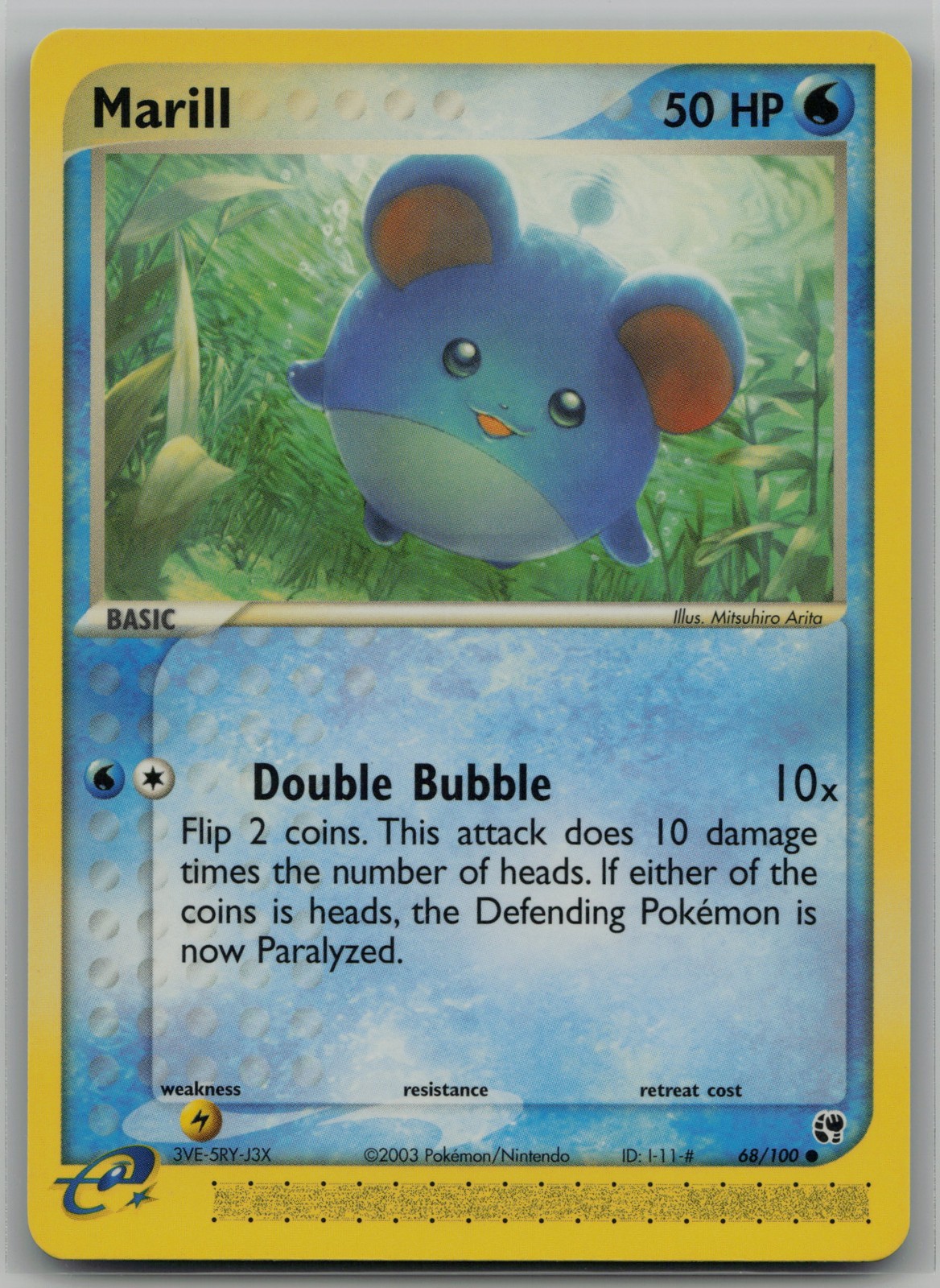 Marill Common Sandstorm 68/100 NM