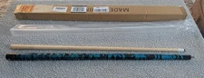 AB Earth 58" Pool Cue Stick Ergonomic Design Canadian Maple 21 oz 13mm Tip Blue