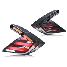 LH+RH LED Tail Light For 2016-2021 Honda Civic Hatchback/Type R Clear Rear Light