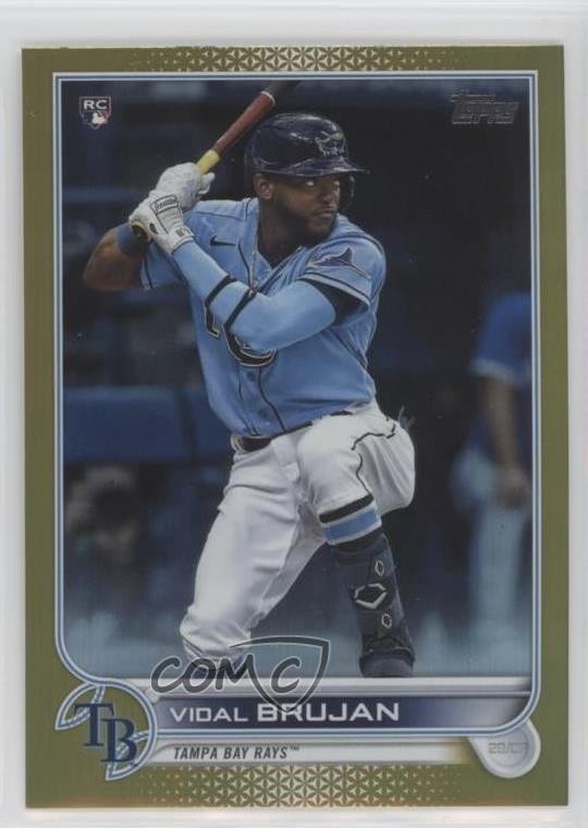 2022 Topps Series 1 Gold Foil Vidal Brujan #25 Rookie RC