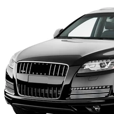 For Audi Q7 07-15 Fog Light Cover Grilles 4-Pc Chrome Polished 8x6 mm Horizontal