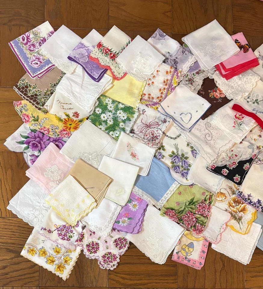 Pañuelo Hankie reutilizable como está cortador artesanal lote de 60 defectos *LEER* #2 Foto 2 de 4