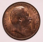 1905 Edward VII Penny — photo from another recent sale