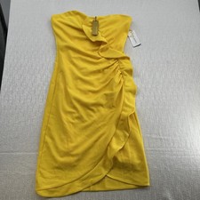 Alexia Admor Yellow Dress XS Sleeveless Made in USA