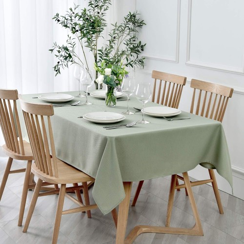 Rectangle Textured Tablecloth Waterproof Spillproof Wrinkle Free Table Cloth,...