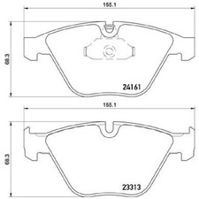 Satz Bremsbeläge Bremsklötze vorne für BMW Z4 E89 24509720