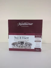 Remembrance Ware Communion Tray And Insert Silver Finish Stainless Steel