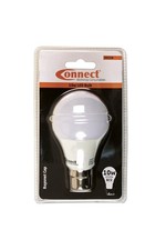 Connect 10W LED Bulb 6500K B22 Bayonet Fitting Cold White 1pc 30528