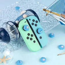 4PCS Soft Thumb Grip Caps Soft Silicone New Shark for Nintendo Switch/ Lite/OLED