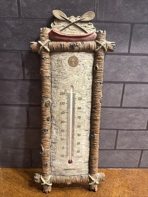 ''VINTAGE'' Hallmark ~ Thomas Kinkade~Northwoods Design ~ Hanging Wall Thermometer