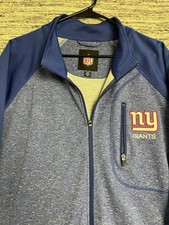 NY New York Giants NFL Men  s Full Zip Sweater Jacket Pockets Size Mens XXL