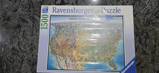 Ravensburger USA Map 1500-Piece Interlocking Cardboard Jigsaw Puzzle 16 313 7