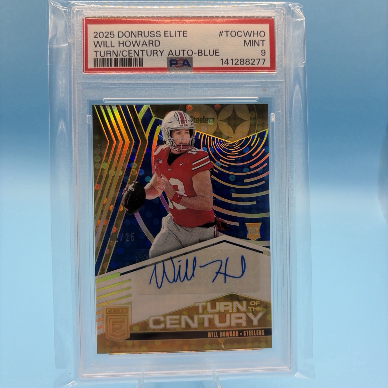 Will Howard Panini Donruss Elite Turn of the Century Autographs #TOCWHO Base