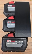 Milwaukee M18 6 Bay Large battery holder Wall mount 3D Printed ABS