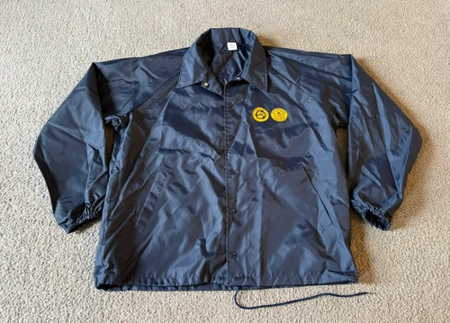 VTG Southern Pacific Railroad Men's Snap Front Nylon Windbreaker Jacket - XL - product listing photo