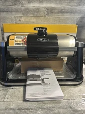 NOB Bella Ceramic Double Rotating Waffle Maker YDE908  14452 | Black