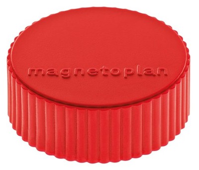 magnetoplan Magnete Discofix Magnum, rot, Ø 34 x 13mm, 10 Stk.
