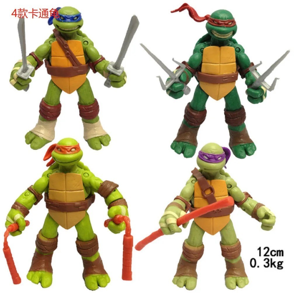 4 PCs Movie Teenage Mutant Ninja Turtles Classic Collection Action Figures