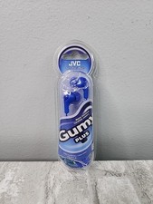 JVC Gummy Plus HA-FX7-A Berry Blue Wired In-Ear Headphones Brand New