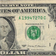 Fancy Serial Number A 19947270 C Birthday Note July 27, 1994 YYYY/M/DD/x