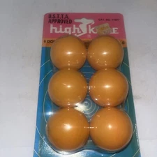 Vintage High Skore Double Circle Table Tennis Balls Pack of 6 Ping Pong