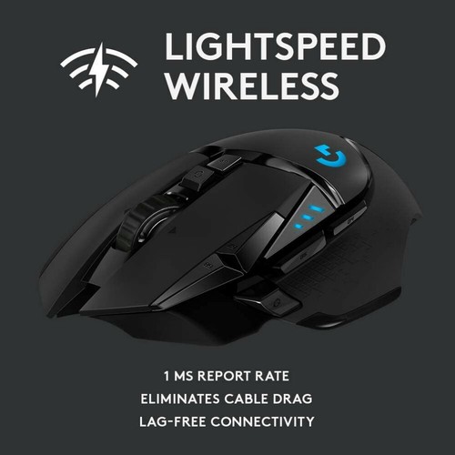 Logitech G502 LIGHTSPEED Wireless RGB Gaming Mouse with HERO 16K Sensor - Picture 2 of 8