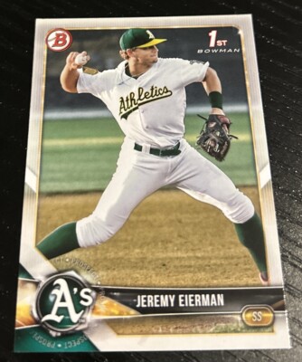 2018 Bowman Draft Jeremy Eierman 1st Bowman Paper | eBay