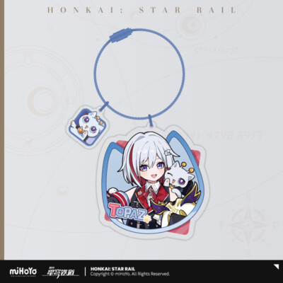 miHoYo Honkai: Star Rail Kids Cat Keychain Topaz The Littles Official Goods