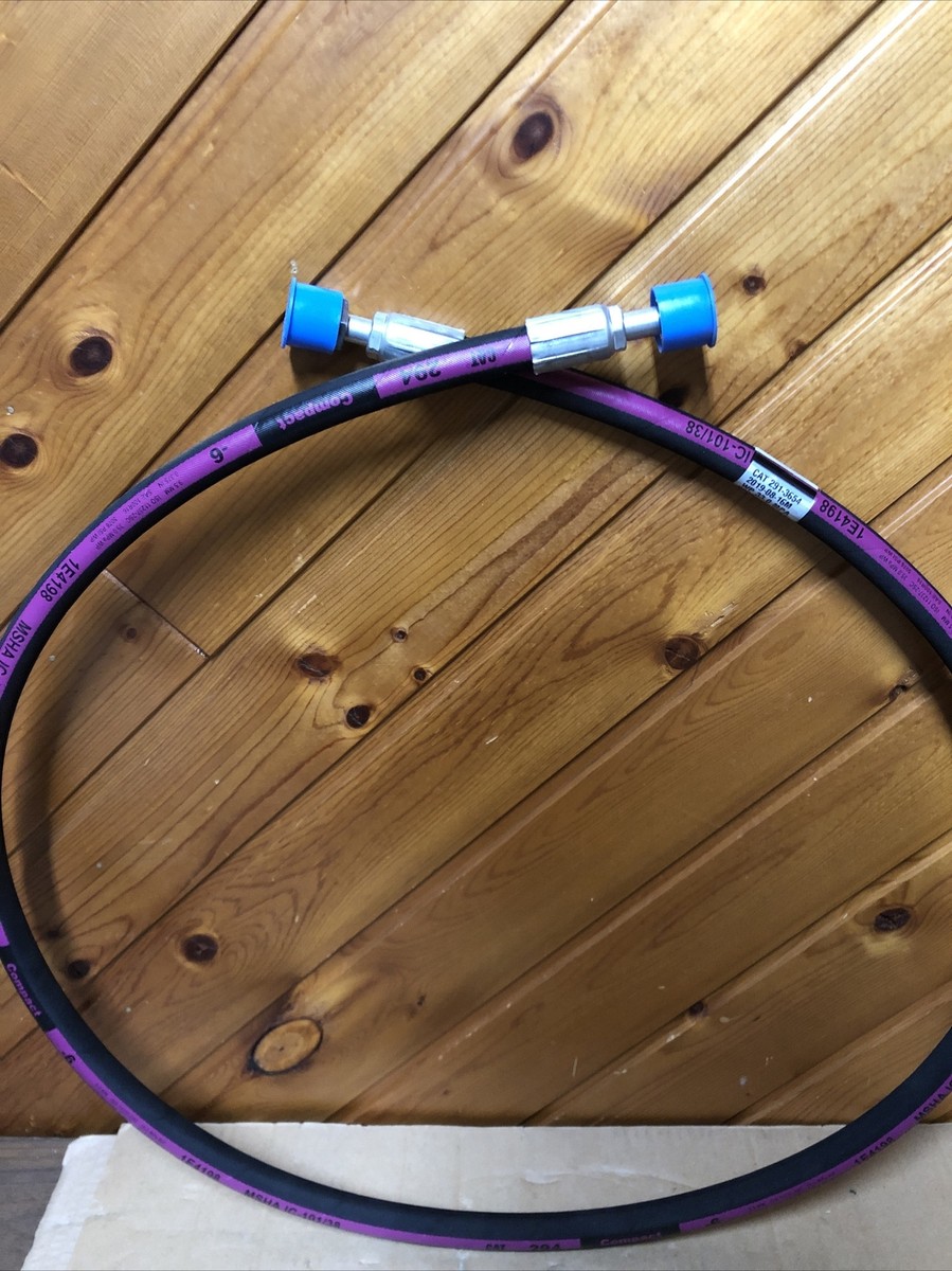Cat 294-6 63” Long Hydraulic Hose 1E4198 With Fittings Brand Cat 294-6 63” Long Hydraulic Hose 1E4198 With Fittings Brand