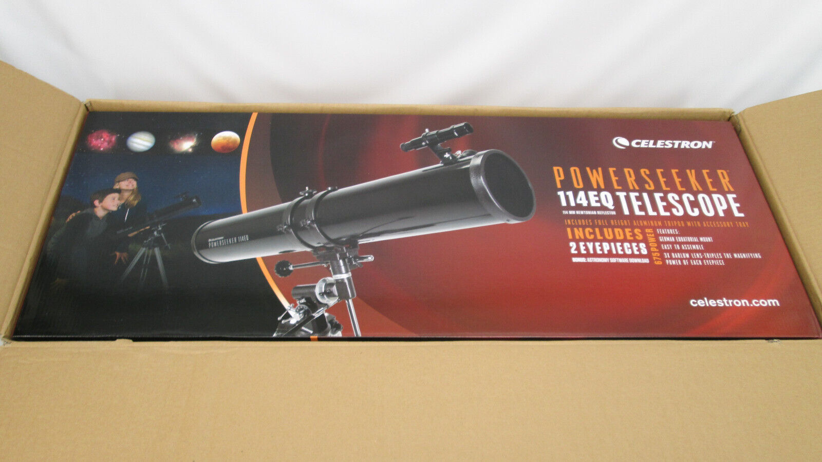 Celestron - Telescopio Reflector AstroMaster 114 EQ comprar en tu tienda  online Buscalibre Estados Unidos