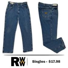 Red Kap Relaxed Fit Jeans Men's Industrial Work Uniform PD60PW Grade A